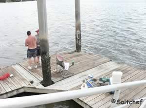 dock at harriets bluff boat ramp